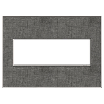 Legrand adorne Slate Linen 3-Gang wall plate