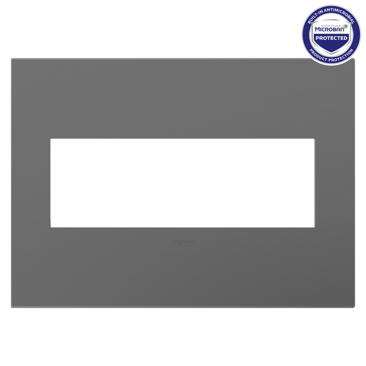 Legrand adorne Magnesium 3-Gang wall plate