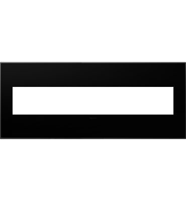 Legrand adorne Black Ink 6-Gang wall plate
