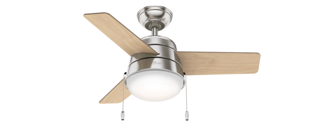 Hunter 36 inch Aker Ceiling Fan with LED Light Kit and Pull Chain