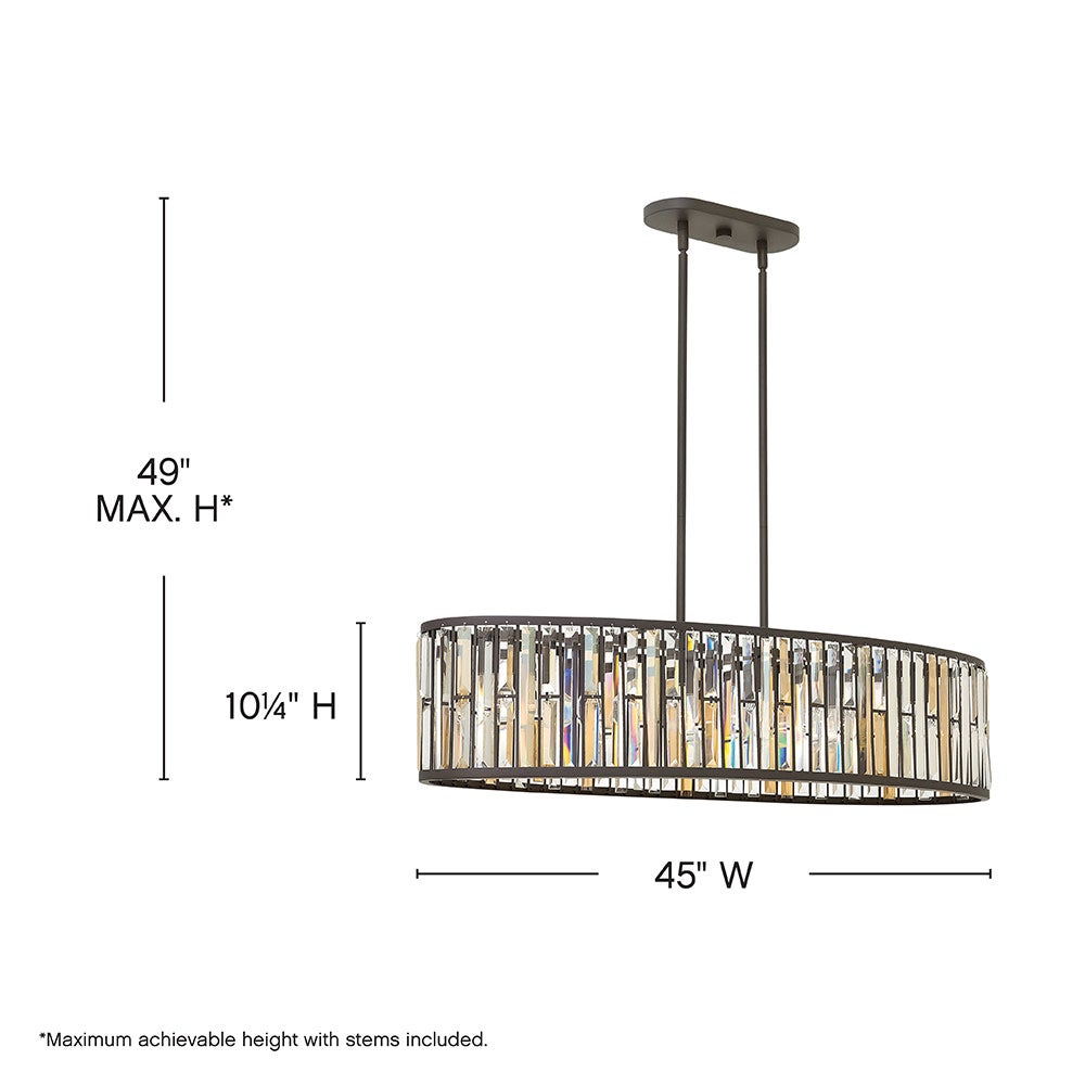 Fredrick Ramond Gemma Linear Chandelier