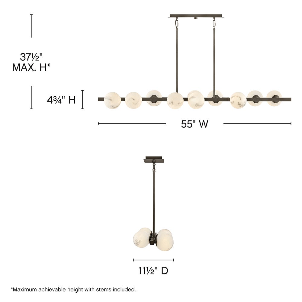 Fredrick Ramond Selene Linear Chandelier
