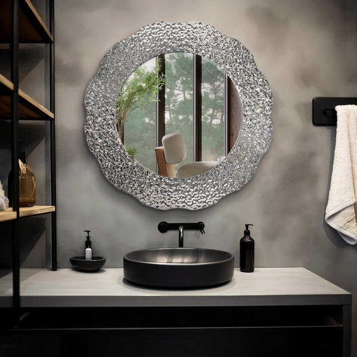 Howard Elliott Olmstead Round Mirror