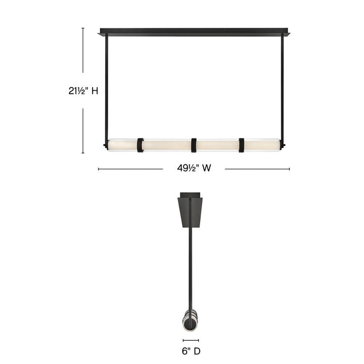 Fredrick Ramond Cy Linear Chandelier