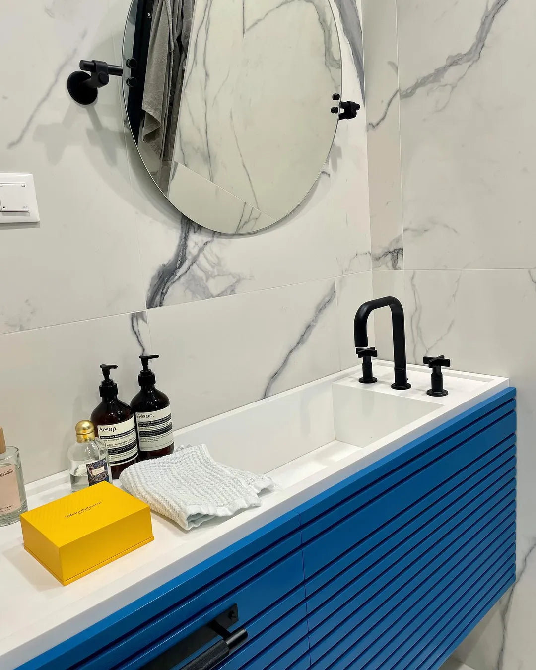 Buster + Punch Cast Circular Pivoting Vanity Mirror