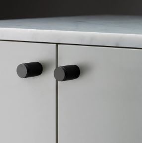 Buster + Punch Furniture Knob, Linear Design, Set of 2 | Gun Metal