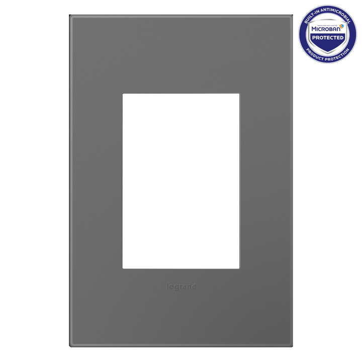 Legrand adorne Magnesium 1-Gang + wall plate