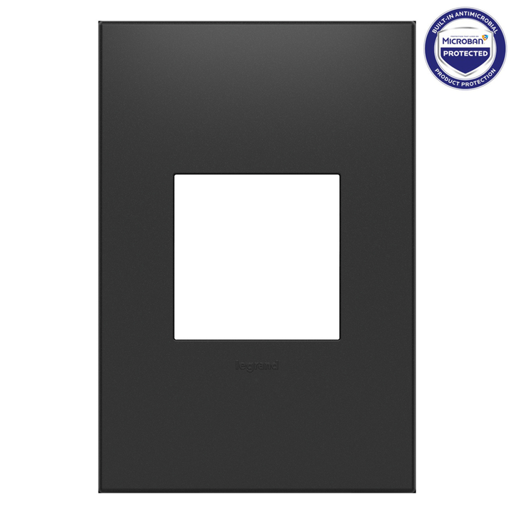Legrand adorne Graphite 1-Gang wall plate