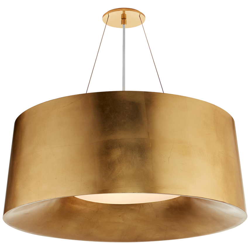 Visual Comfort & Co. Halo Medium Hanging Shade Chandeliers Visual Comfort & Co. Gild  