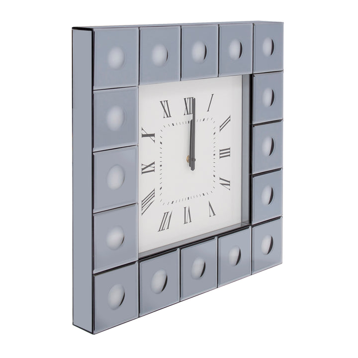 Howard Elliott Grigio Mirrored Wall Clock