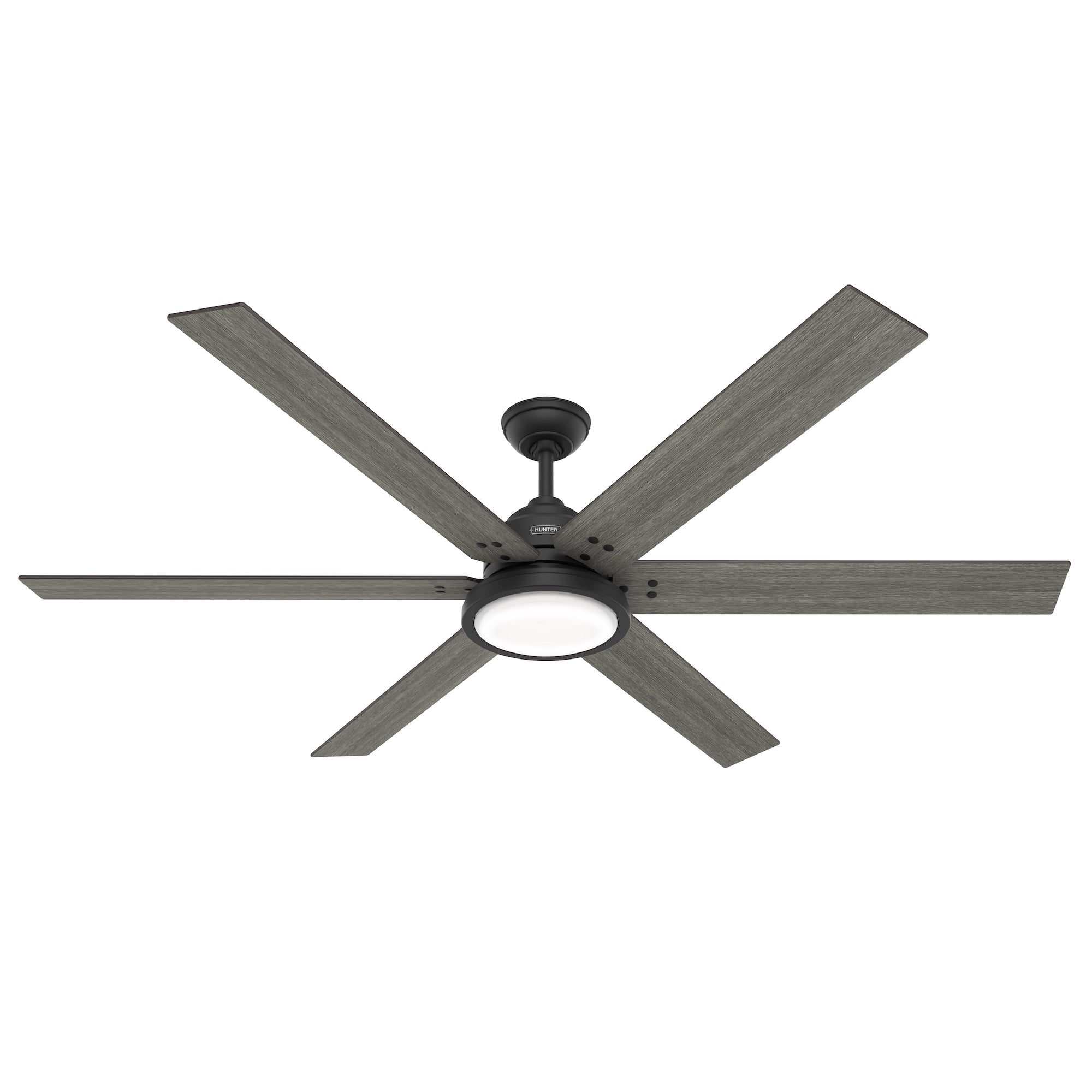 Hunter 70 inch Warrant Ceiling Fan with LED Light Kit and Wall Control Ceiling Fan Hunter   