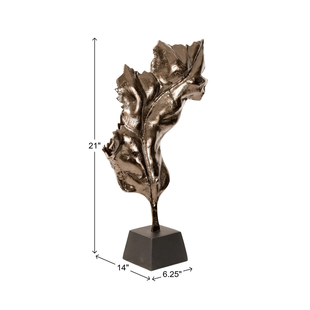 Howard Elliott Whispering Leaf Sculpture
