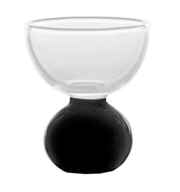 Zafferano America Bilia Egg Cup Glassware Lighting Gallery Black  