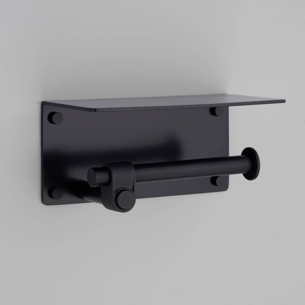 Buster + Punch Toilet Roll Holder | With Shelf | Cast