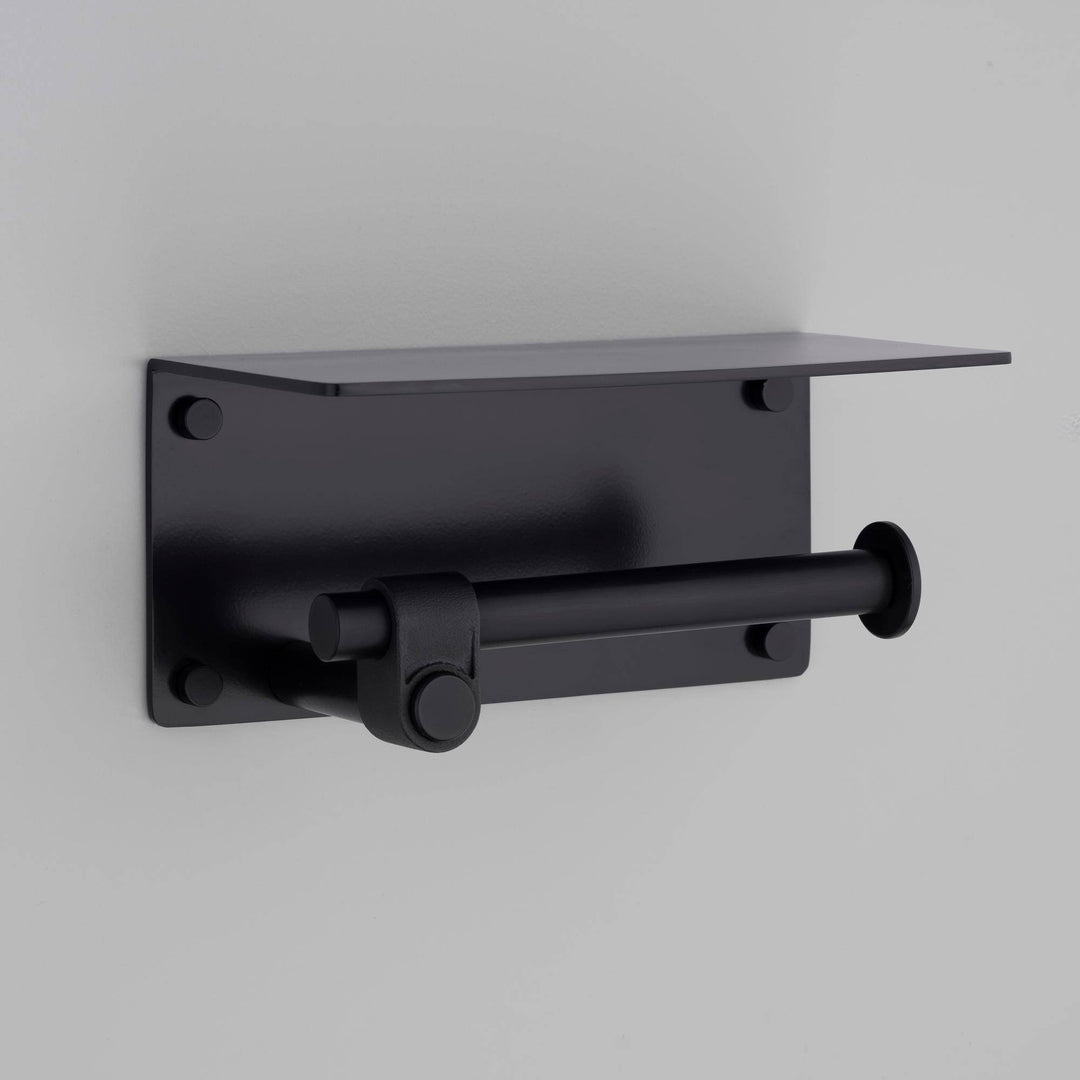 Buster + Punch Toilet Roll Holder | With Shelf | Cast