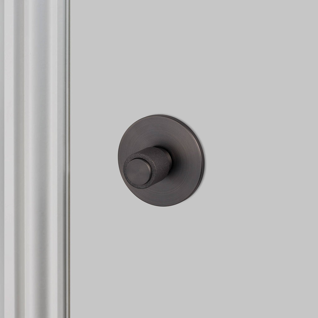 Buster + Punch Thumbturn Lock Cast Strike Plate Smoked Bronze