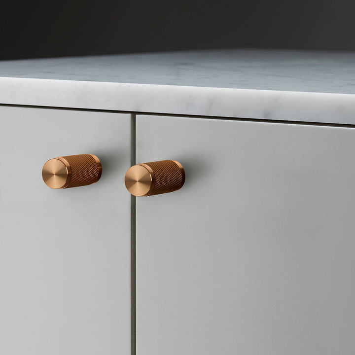 Buster + Punch Furniture Knob | Cross Knurl | Plate
