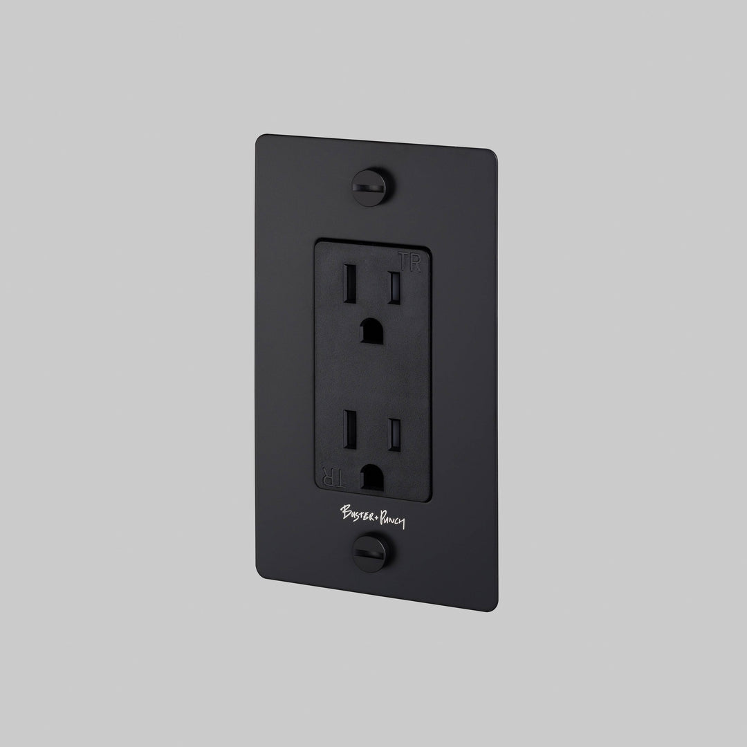 Buster + Punch 1G Duplex Outlet Complete Kit / WITH LOGO