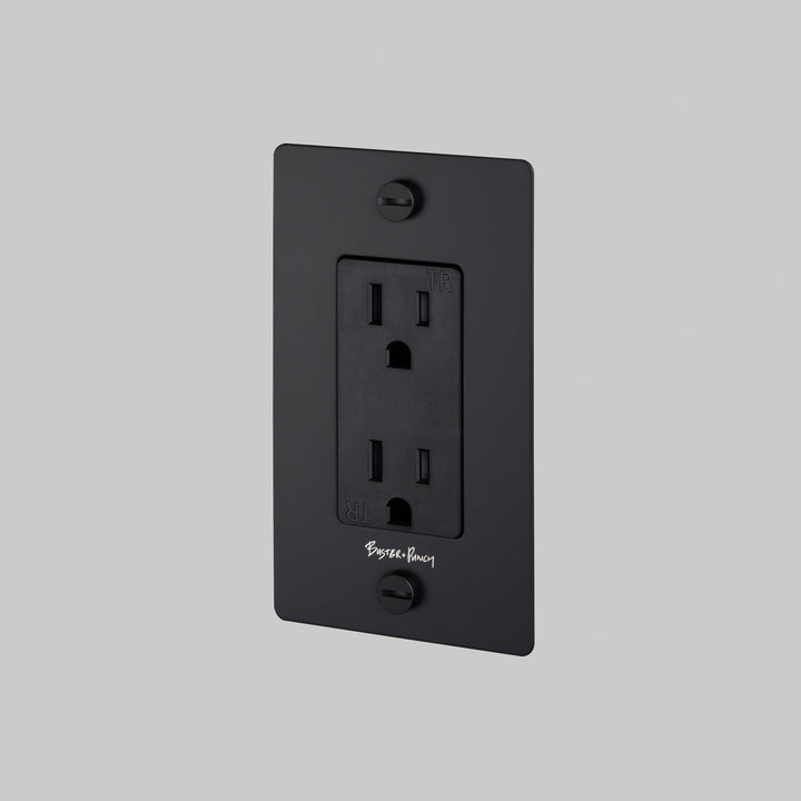 Buster + Punch 1G Duplex Outlet Complete Kit / WITH LOGO