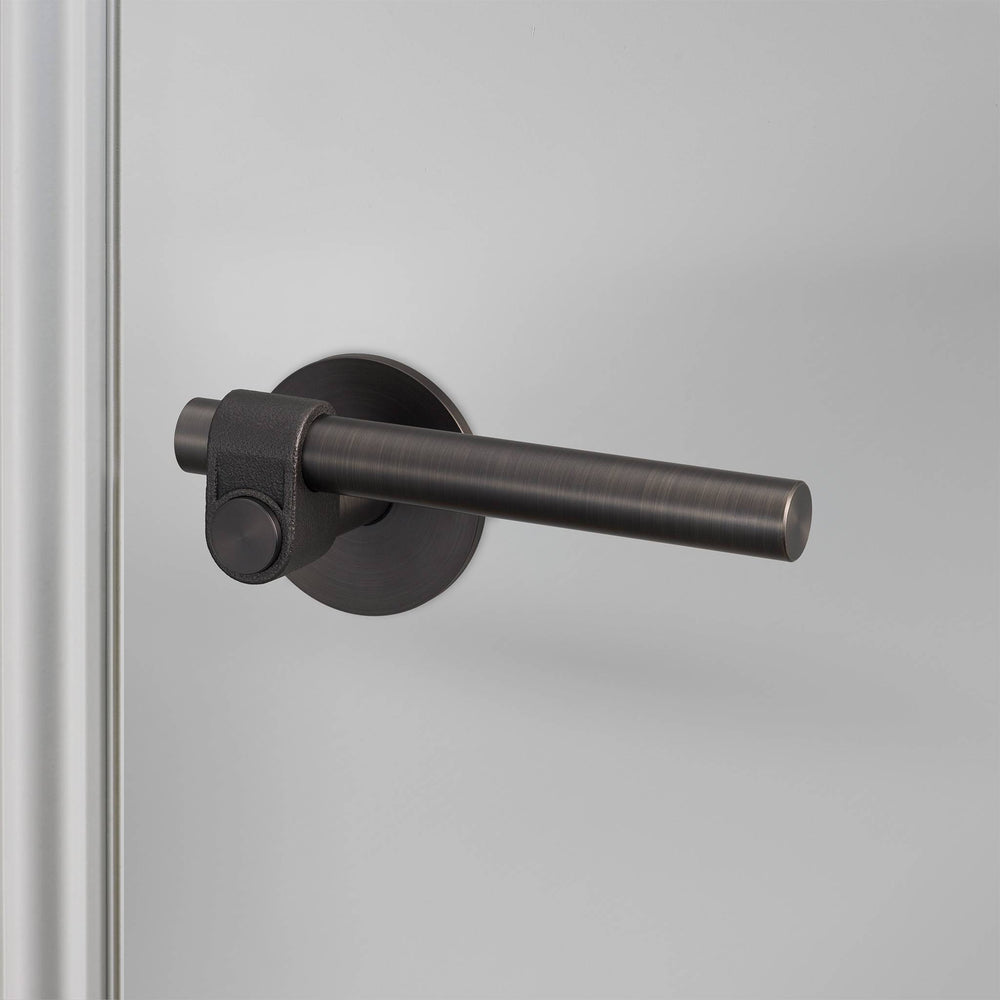 Buster + Punch Door Handle Set Privacy Cast Smoked Bronze