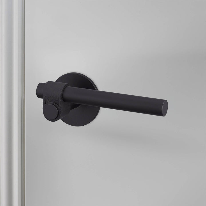 Buster + Punch Door Handle Set Passage Cast Welders Black