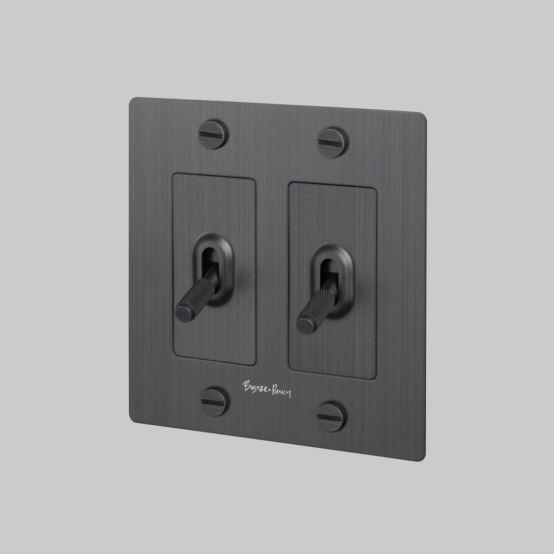 Buster + Punch 2G Toggle Switch | With Logo Cross Knurl