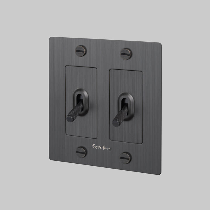 Buster + Punch 2G Toggle Switch | With Logo Cross Knurl