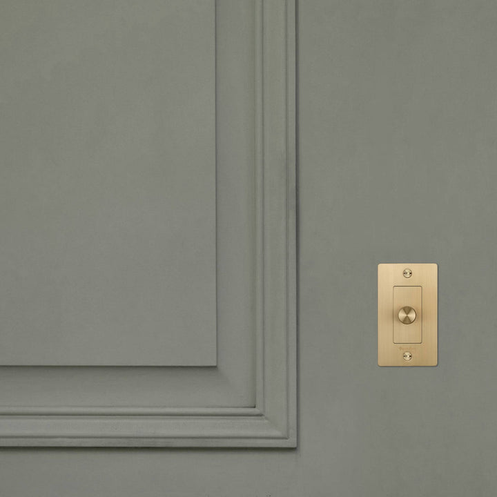 Buster + Punch 1 Gang Dimmer |LED | Cross Knurl | with logo