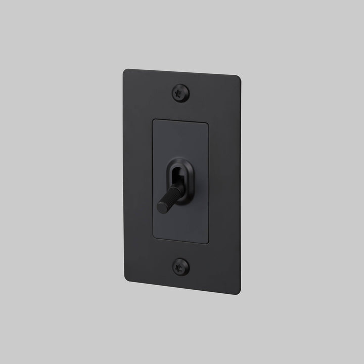 Buster + Punch 1 Gang Toggle Switch | Linear Knurl | Without Logo