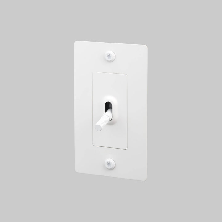Buster + Punch 1 Gang Toggle Switch | Linear Knurl | Without Logo