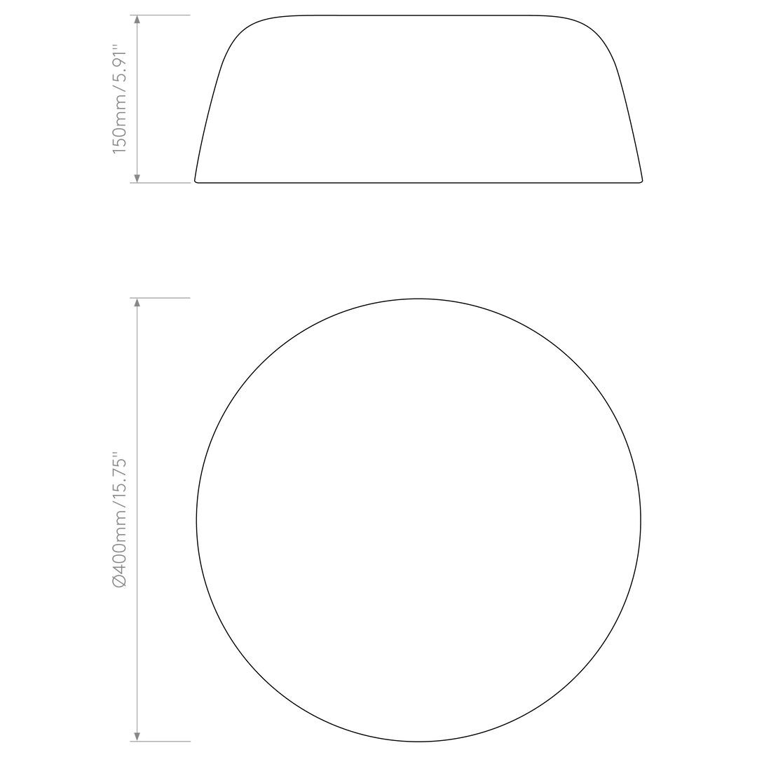 Astro Lighting Taiko 400 dimension diagram