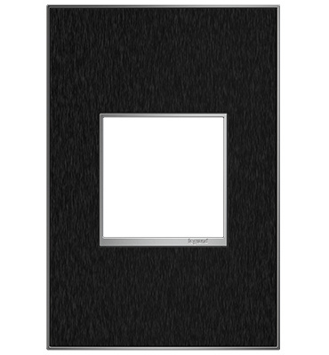 Legrand adorne Black Stainless 1-Gang wall plate
