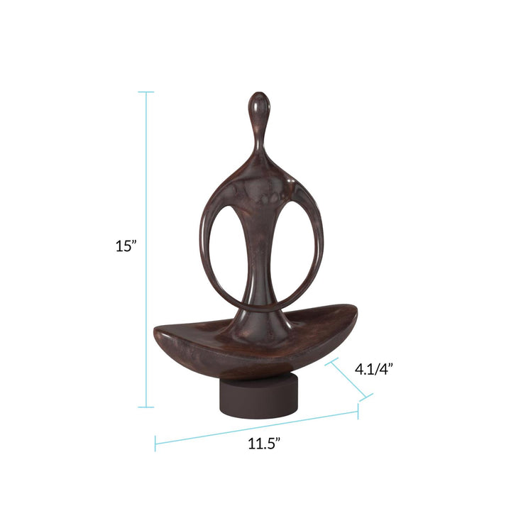 Howard Elliott Abstract Yoga Silhouette Sculpture