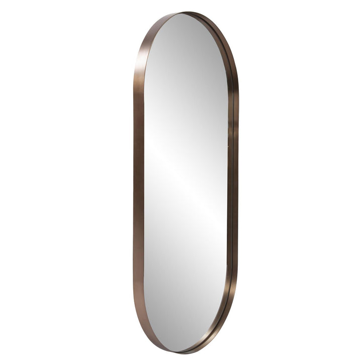 Howard Elliott Steele Capsule Mirror in Brushed Brass