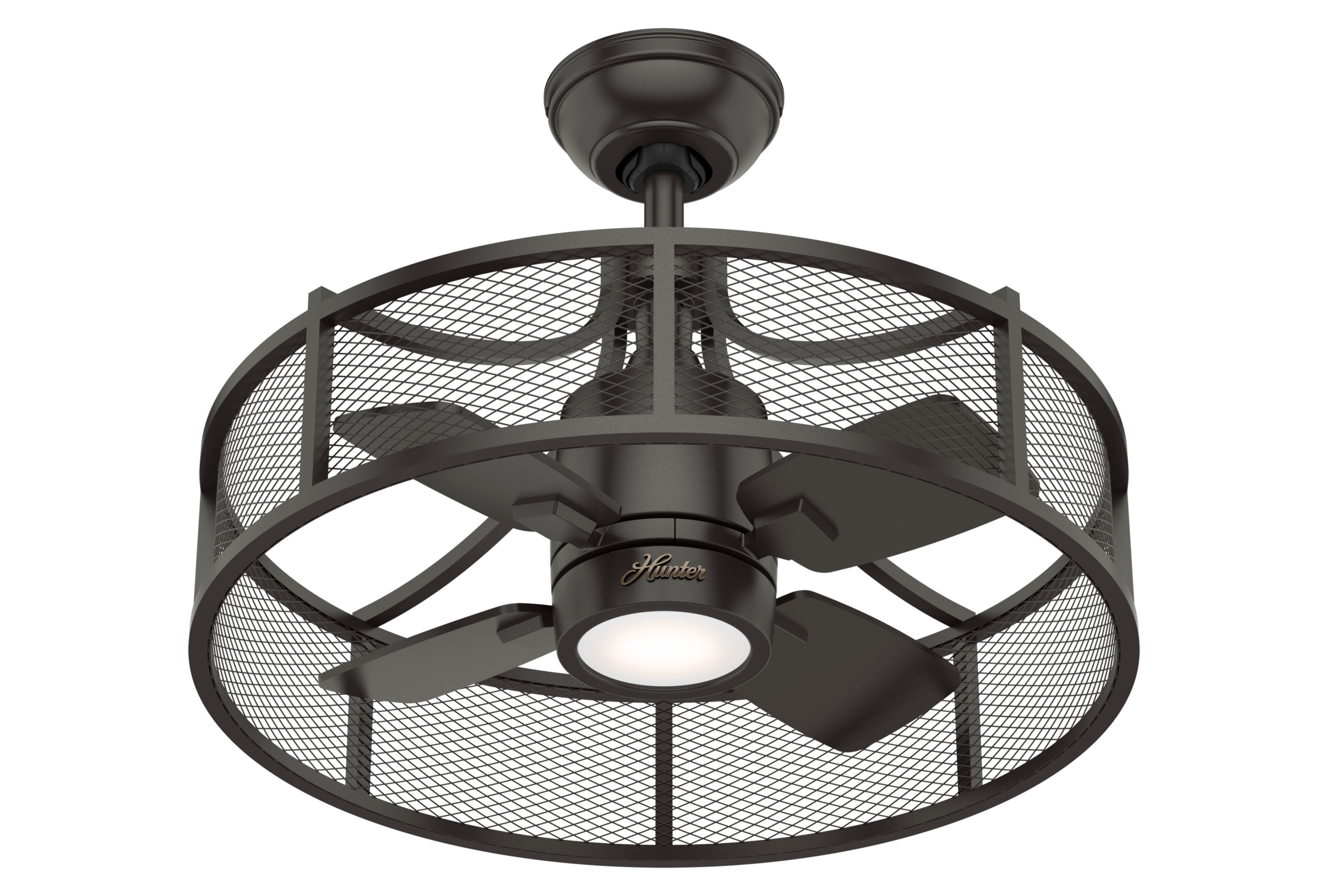Hunter 21 inch Ceiling Fan with LED Light Kit and Wall Control