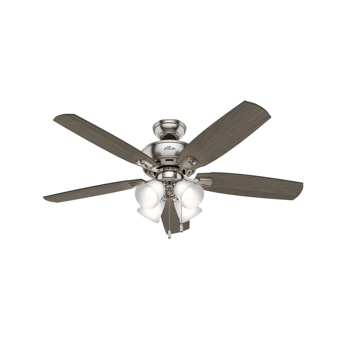 Hunter 52 inch Amberlin Ceiling Fan with LED Light Kit and Pull Chain Indoor Ceiling Fans Hunter   