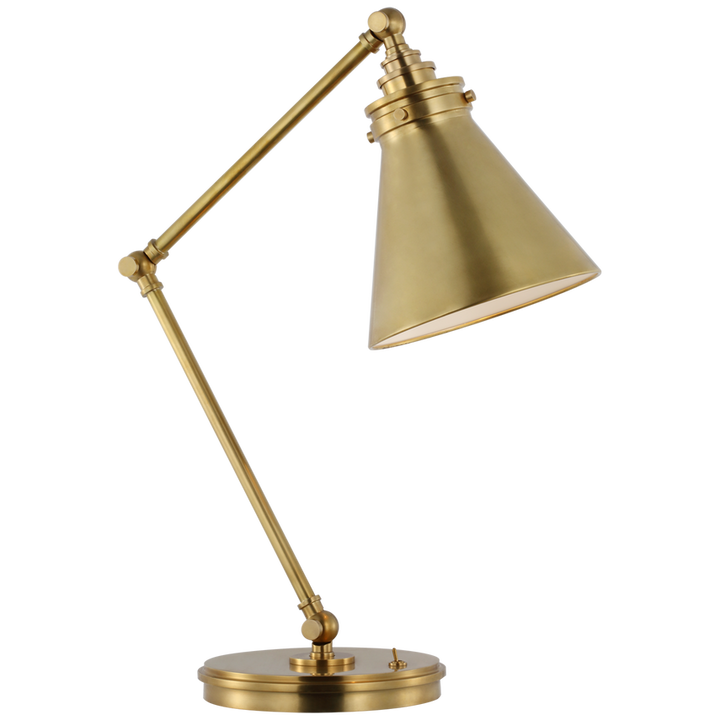 Visual Comfort & Co. Parkington Medium Articulating Desk Lamp Table Lamps Visual Comfort & Co. Antique-Burnished Brass  