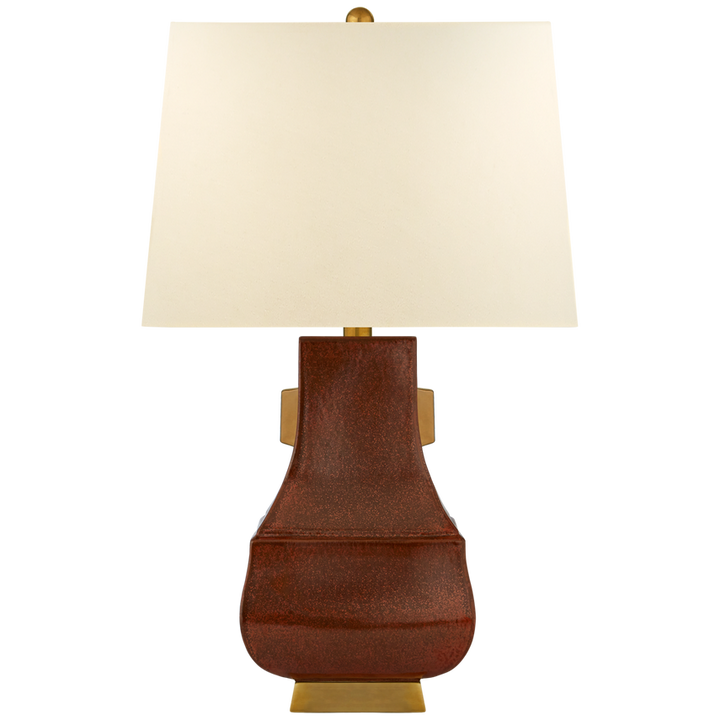 Visual Comfort & Co. Kang Jug Large Table Lamp Table Lamps Visual Comfort & Co. Autumn Copper with Burnt Gold  