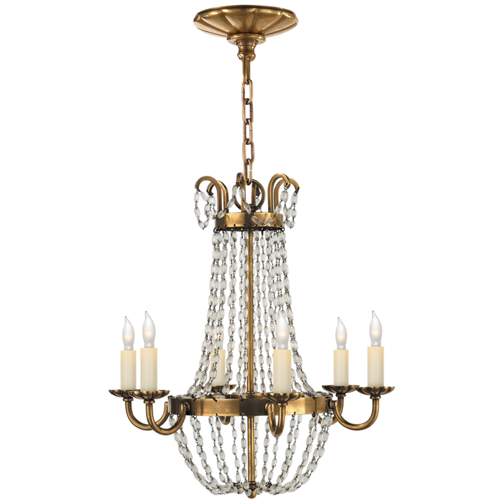 Visual Comfort & Co. Petite Paris Flea Market Chandelier Chandeliers Visual Comfort & Co. Antique-Burnished Brass  