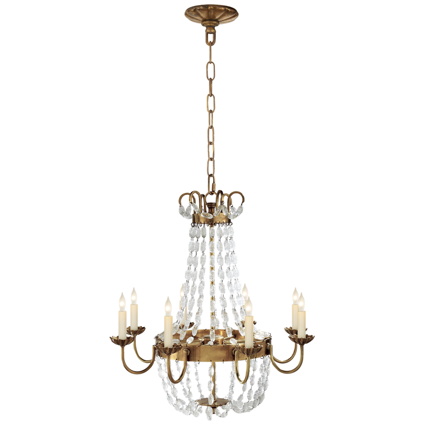 Visual Comfort & Co. Paris Flea Market Medium Chandelier Chandeliers Visual Comfort & Co. Antique-Burnished Brass  