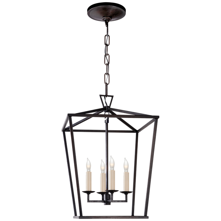 Visual Comfort & Co. Darlana Small Lantern Pendants Visual Comfort & Co. Aged Iron  