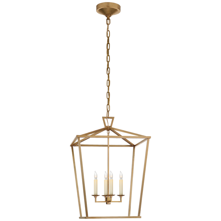 Visual Comfort & Co. Darlana Medium Lantern Pendants Visual Comfort & Co. Aged Iron  