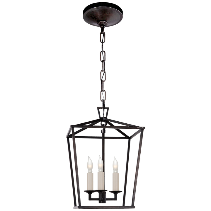 Visual Comfort & Co. Darlana Mini Lantern Pendants Visual Comfort & Co. Aged Iron  