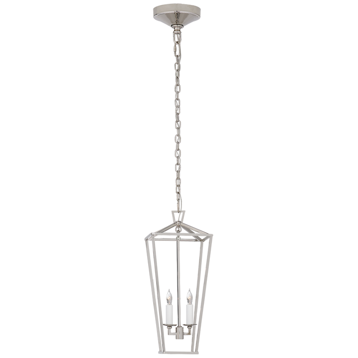 Visual Comfort & Co. Darlana Medium Tall Lantern Pendants Visual Comfort & Co. Polished Nickel  