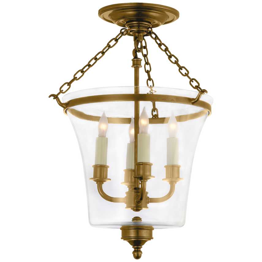 Visual Comfort & Co. Sussex Semi-Flush Bell Jar Lantern