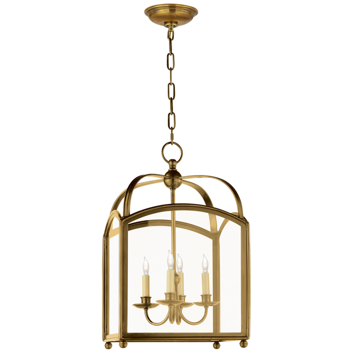 Visual Comfort & Co. Arch Top Small Lantern Pendants Visual Comfort & Co. Antique-Burnished Brass  