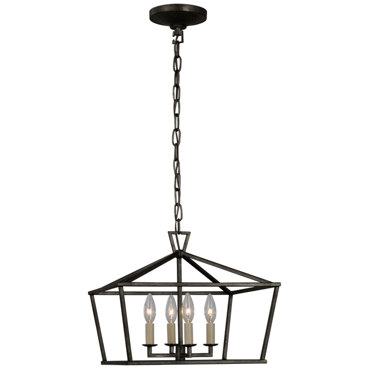 Visual Comfort & Co. Darlana Small Wide Semi-Flush Mount Lantern