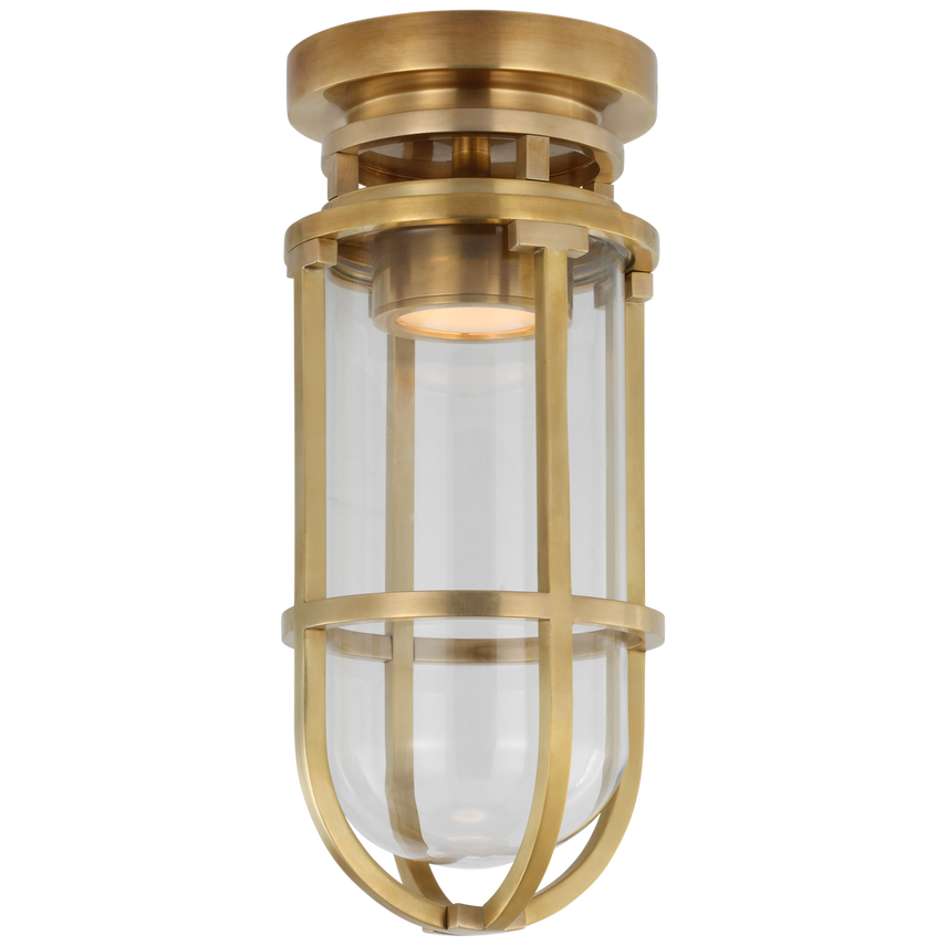 Visual Comfort & Co. Gracie Tall Flush Mount Ceiling Flush Mounts Visual Comfort & Co. Antique-Burnished Brass  