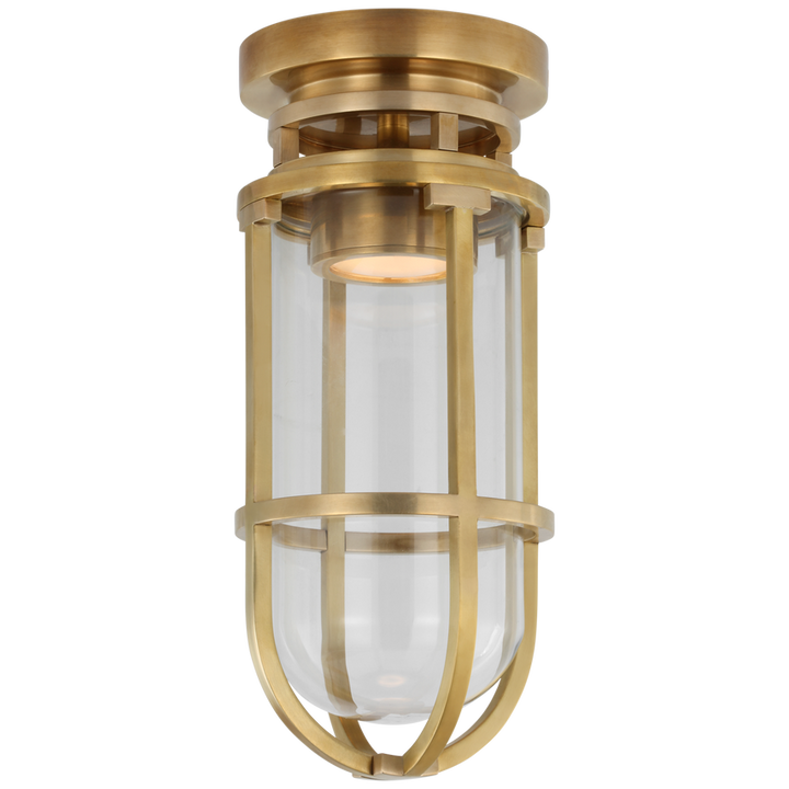 Visual Comfort & Co. Gracie Tall Flush Mount Ceiling Flush Mounts Visual Comfort & Co. Antique-Burnished Brass  