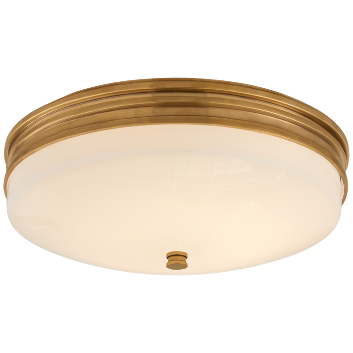 Visual Comfort & Co. Launceton Small Flush Mount Ceiling Flush Mounts Visual Comfort & Co. Antique-Burnished Brass  